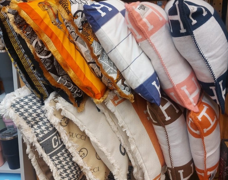 Hermes Wool and Cashmere Small Avalon Pillow